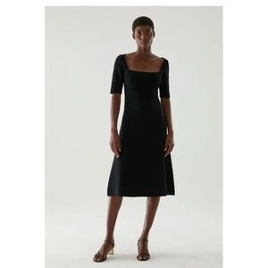 Knitted cotton-silk mixed dress, S